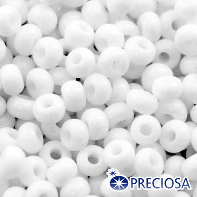 

Бисер Preciosa 10/0 цв. 03050, Естественный Непрозрачный NO, Белый, Круглый