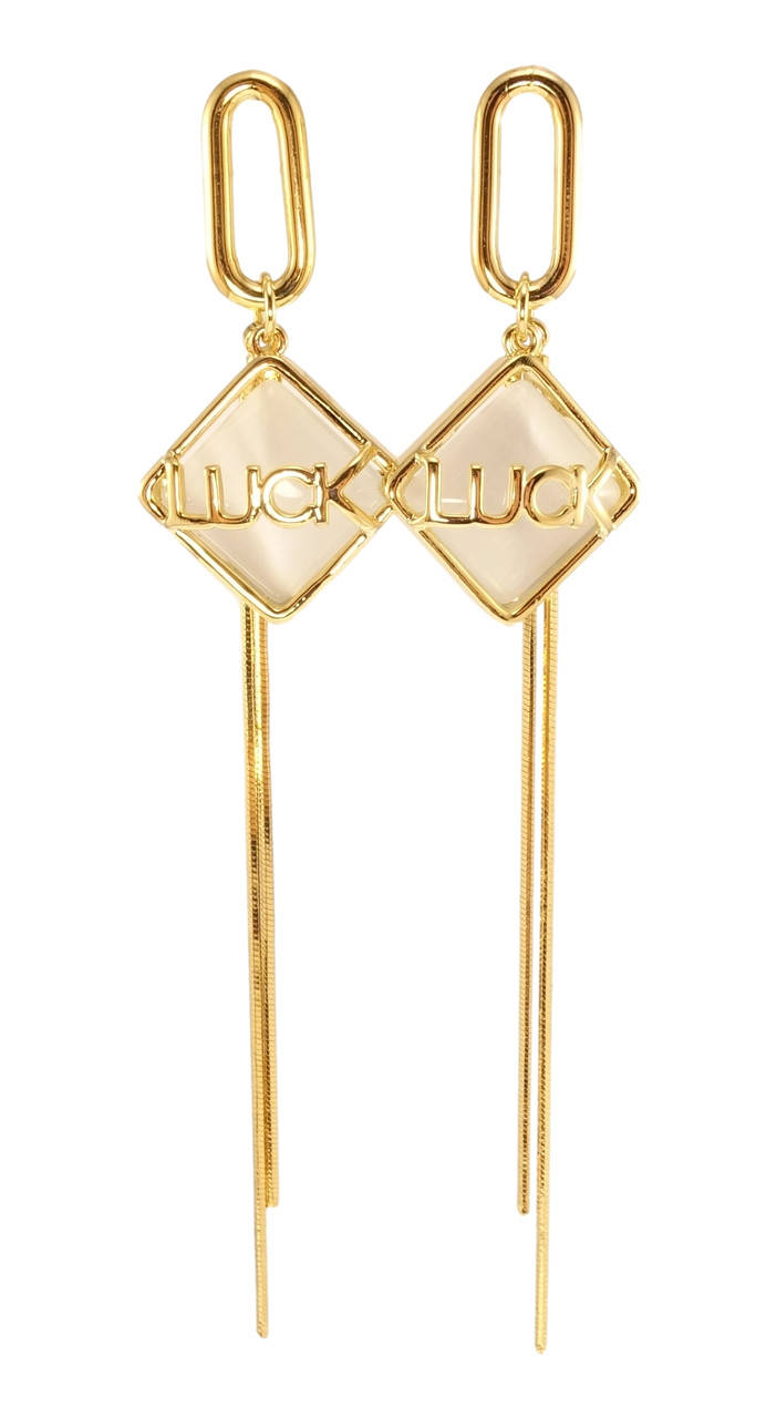 

Серьги Xuping QQMM Позолота 14K подвески на гвоздиках "Luck"