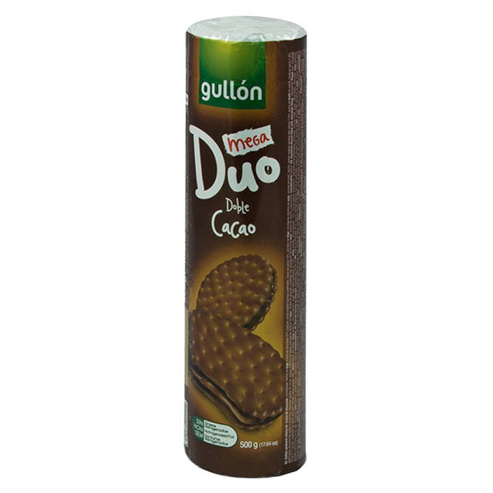 

Печенье GULLON Duo Mega с двойным какао, 500 г, 20шт/ящ