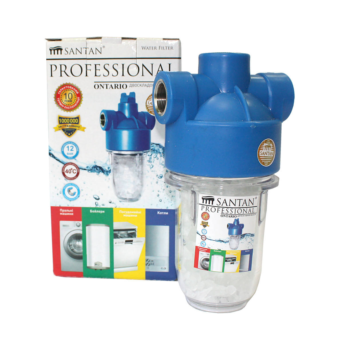 

Фильтр для бойлера SANTAN Ontario 2PS, 5" на 3 выхода 1/2"