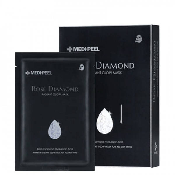 

MEDI-PEEL Rose Diamond Radiant Glow Mask Sheet Тканевая маска с алмазной пудрой для сияния кожи 25 мл 1 шт
