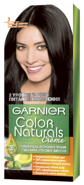 

Фарба для волосся Garnier Color Naturals 3 Темний шатен