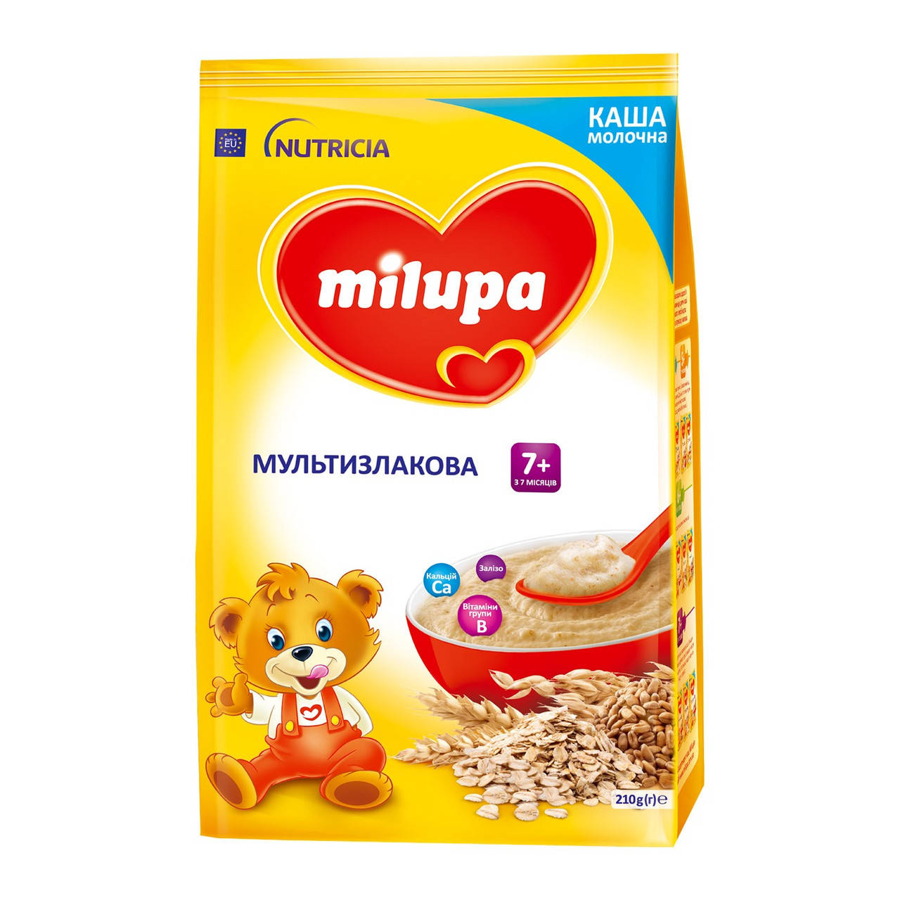 

Каша молочна Milupa Мультизлакова, 7+, 210г