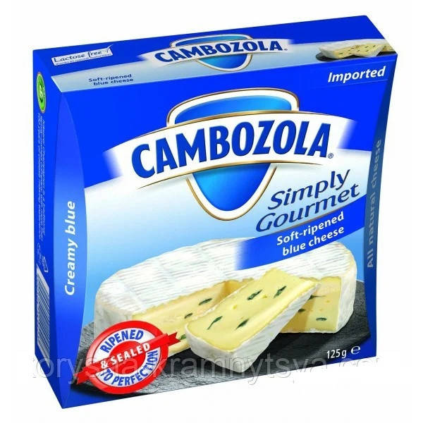 

Сыр Камбоцола Cambozola с белой и голубой плесенью 125 г Германия