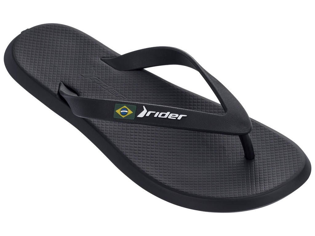 

25 расцветок. Мужские вьетнамки Rider R1 All Black 45/46 - стелька 29.5см, Черный