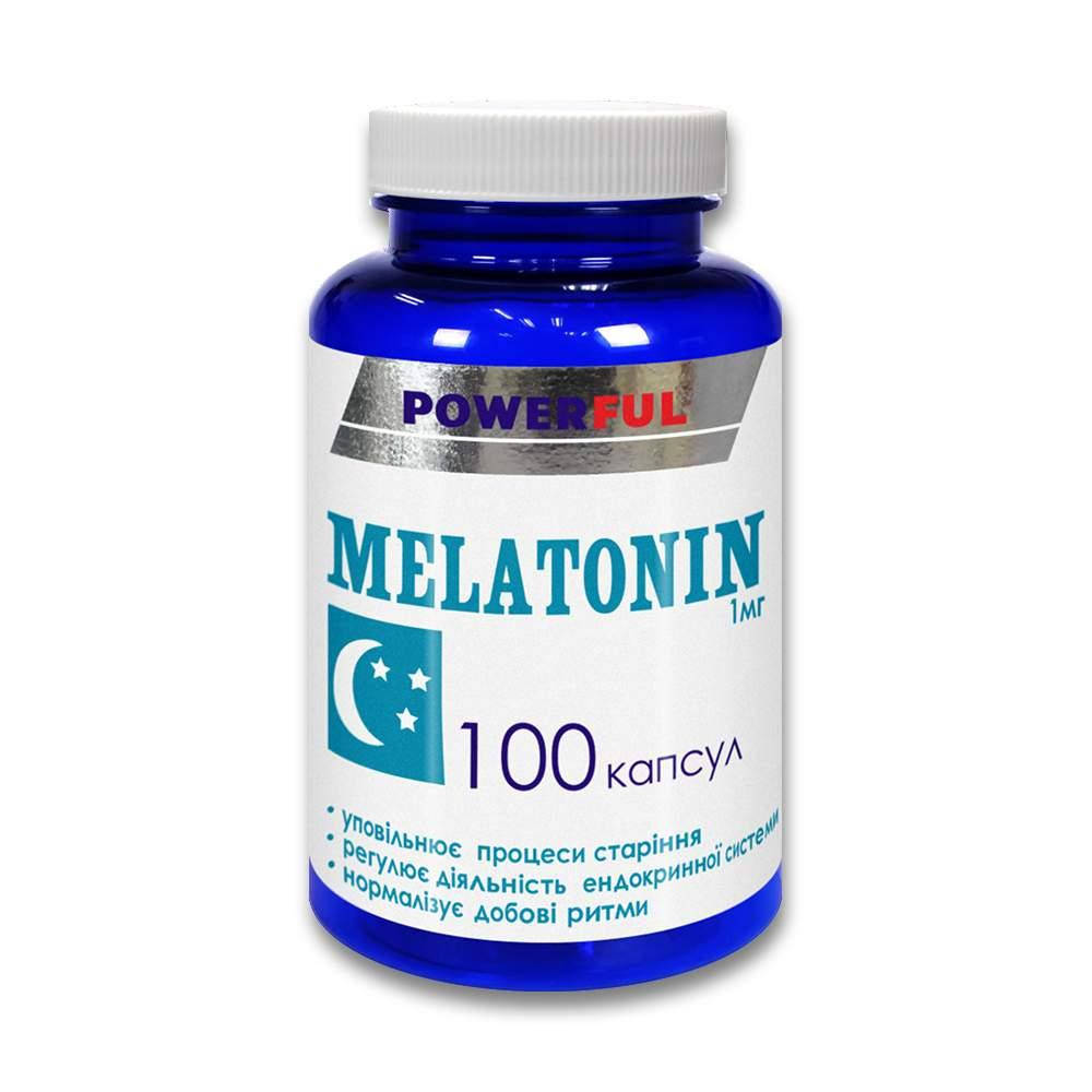 

Мелатонин POWERFUL капсулы 1,0 г №100 Банка