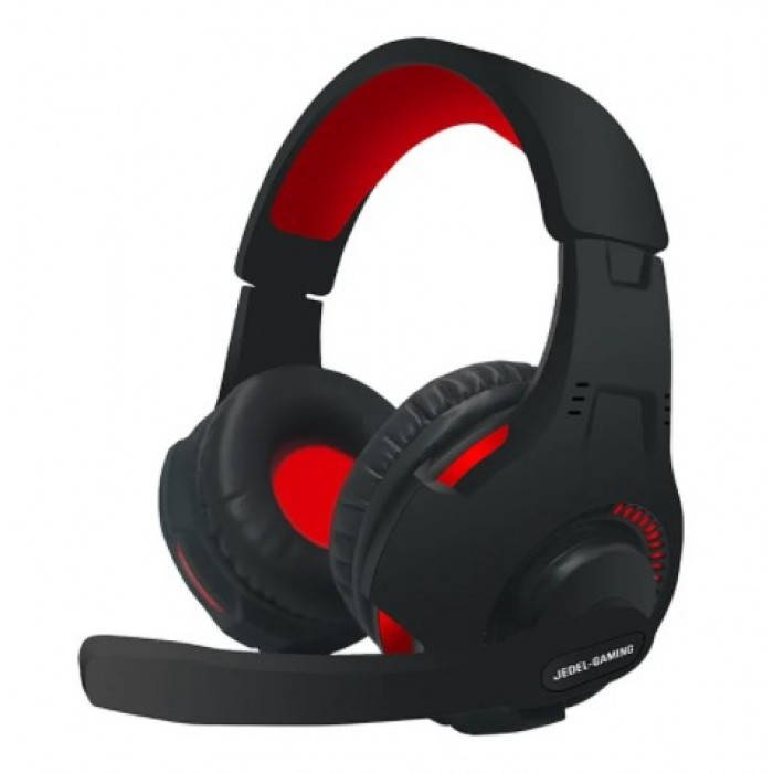 

Игровые наушники с микрофоном Jedel GH-253 Чёрные с красным