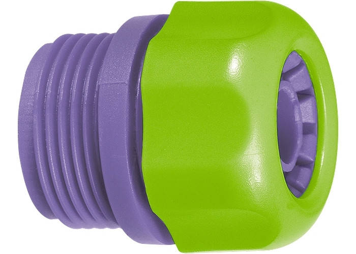 

Соединитель пластмассовый для шланга 1/2", с внешней резьбой 3/4" PALISAD