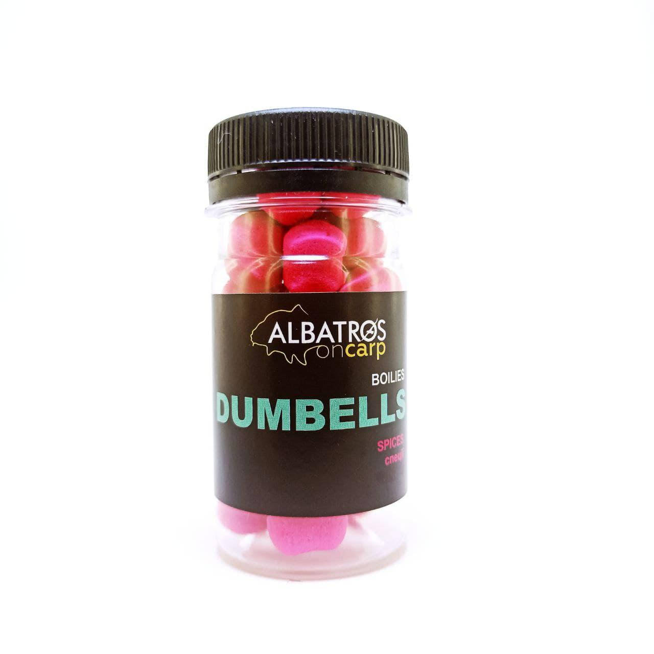

Дамбелсы бойлы насадочные Dumbells SPICES (СПЕЦИИ) 14*10 мм "Albatros on Carp"