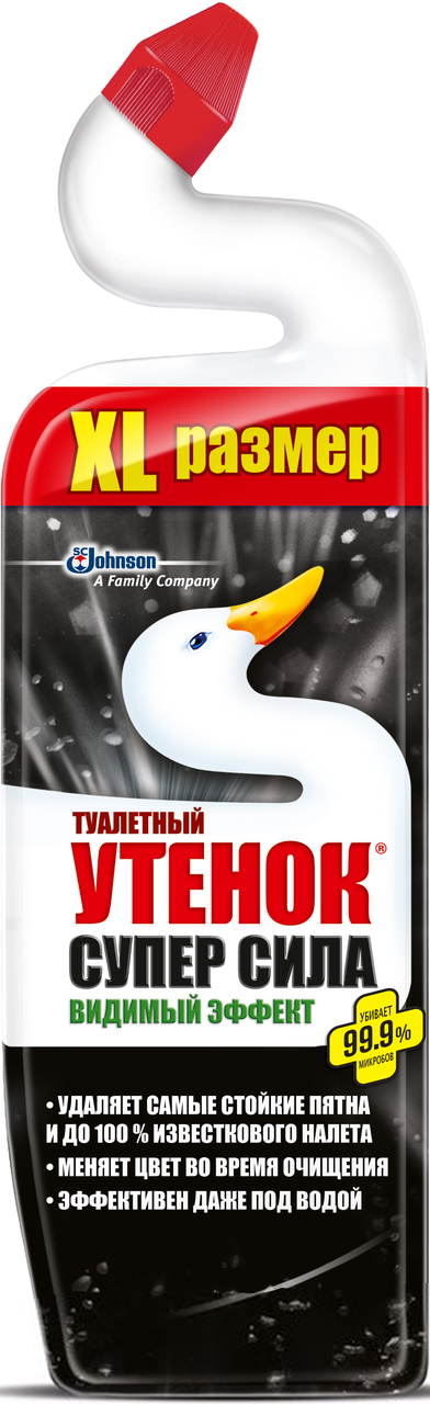 

Средство чист. д/туалета Туалетный Утенок 5-в-1 900мл Видимый эффект