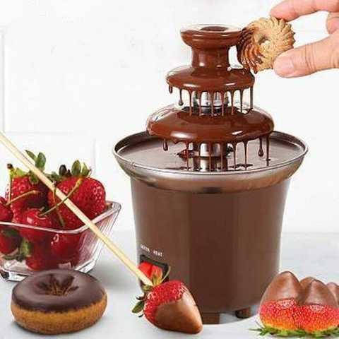 

Фонтан шоколадний Фондю Mini Chocolate Fondue Fountain шоколадный фонтан, Коричневый