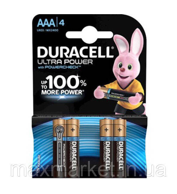 

Батарейка Duracell ultra ААА R3 Алкалиновая! за одну батарейку