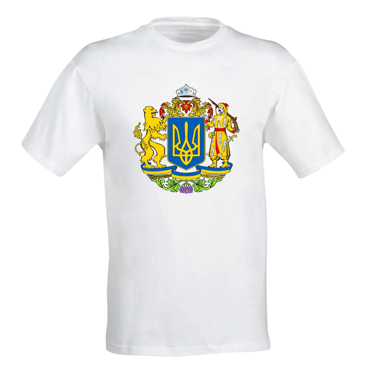 

Футболка с Украинской национальной символикой Белая Размер L