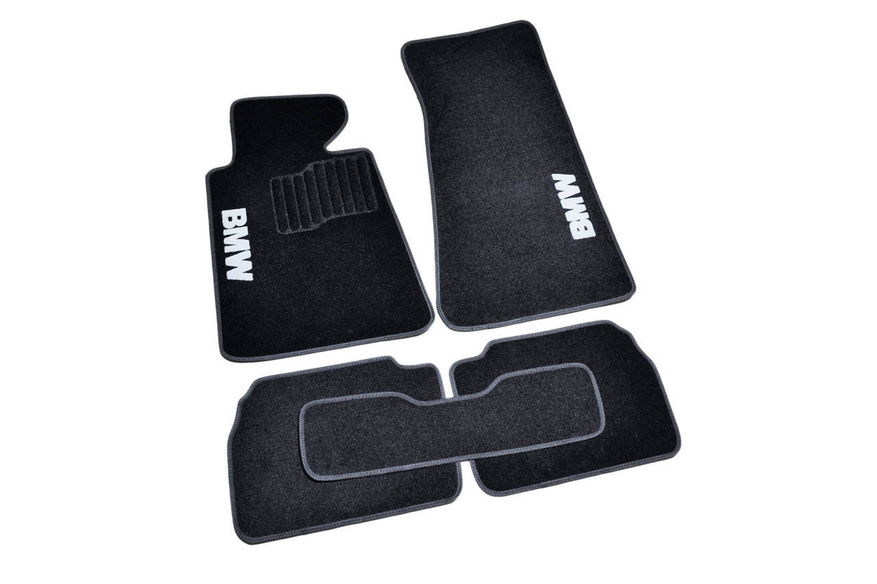 

Ворсовые коврики BMW 5-Series (E34) (1987-1995) /Чёрные кт 5шт (бмв Е34), Черный