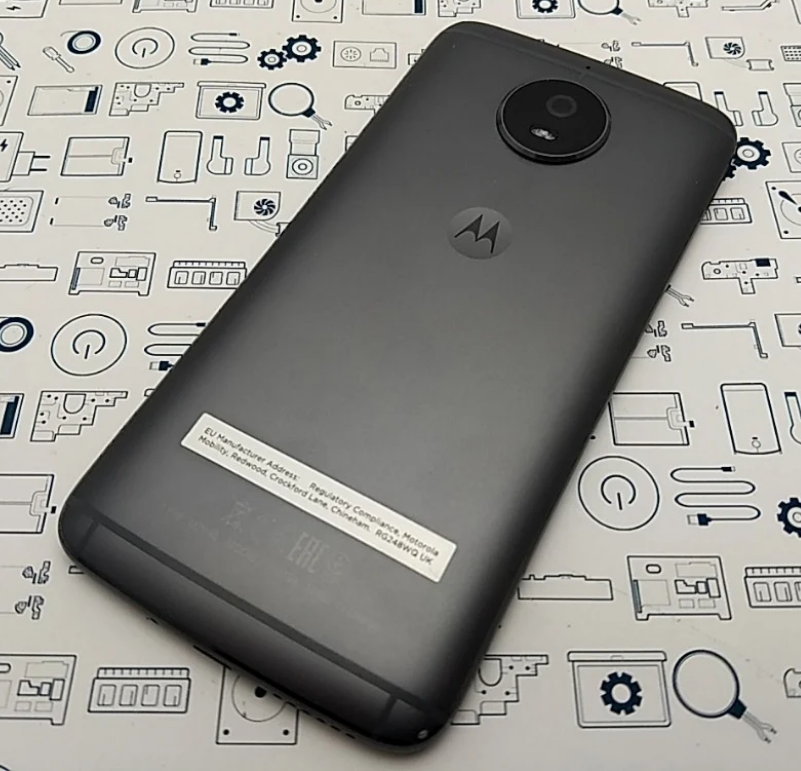 

Задняя крышка Motorola XT1794 Moto G5s/XT1799 серая Lunar Gray оригинал + стекло камеры, Серый