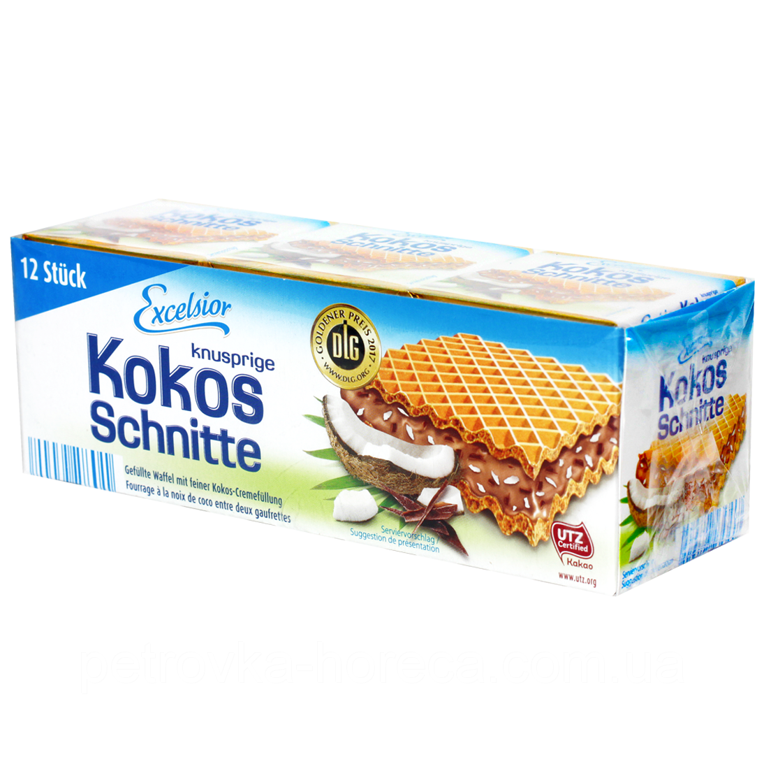

Вафли Excelsior Kokos Schnitte кокос 250 г / 12 шт Германия