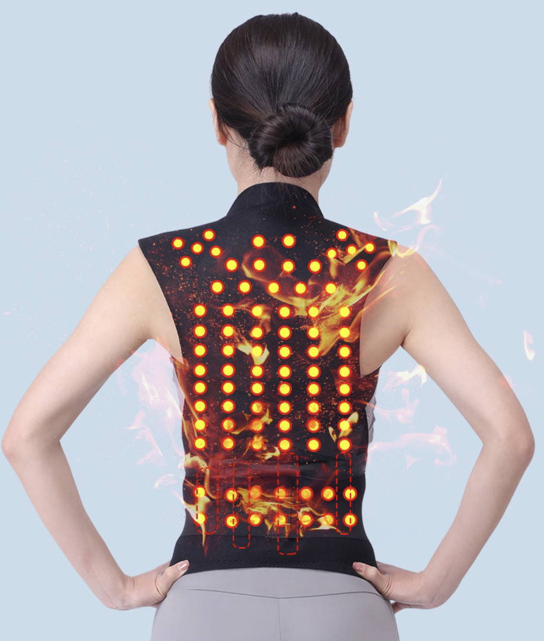 

Турмалиновая жилетка на плечевую область и вся спина с поясом