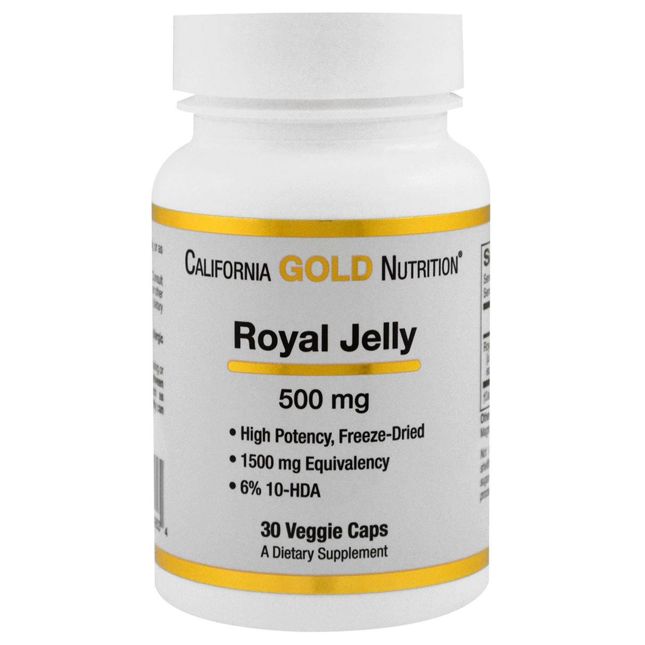

California Gold Nutrition, Маточное молочко, 500 мг, 30 капсул в растительной оболочке