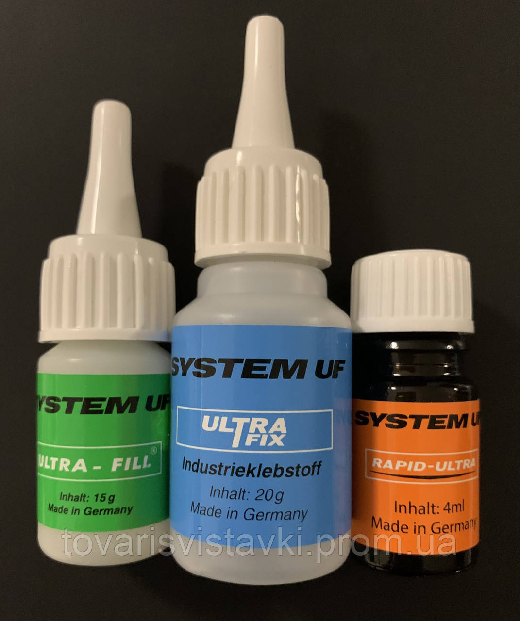 

Клей ULTRA Fix (20g) + Активатор (4мл) + Порошок-наполнитель (15g)