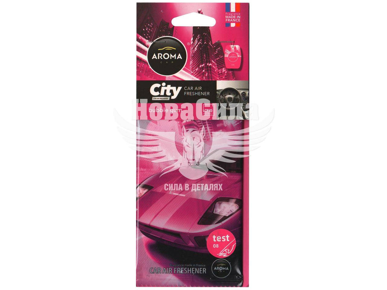 

Запах (Aroma Car) сухой CITY Bubble Gum (картка) 92670