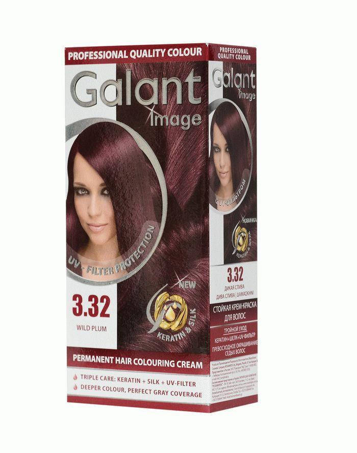 

Стойкая крем-краска для волос GALANT IMAGE 3.32 дикая слива