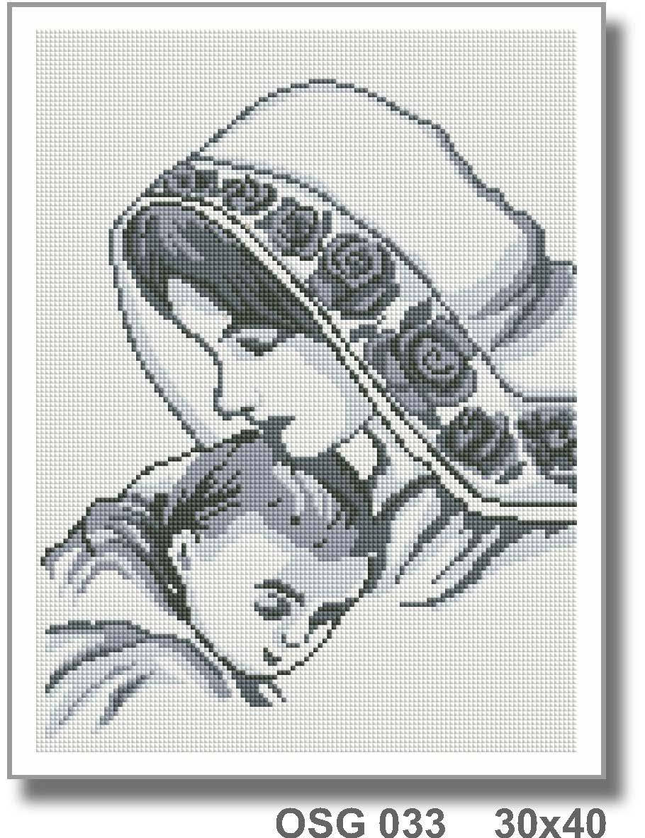 

Алмазна мозаїка "Мадонна з немовлям" 30*40 см