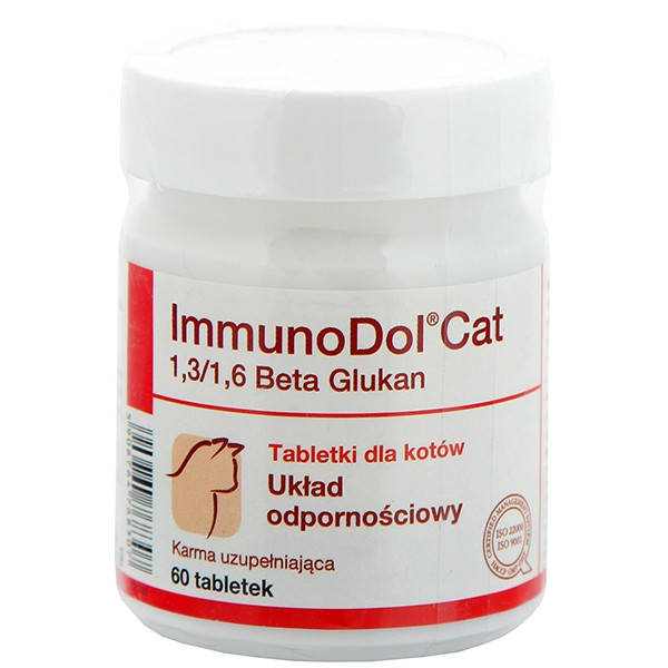 

Dolfos Immunodol Cat - иммуностимулятор для кошек 60 таб. (188-60)