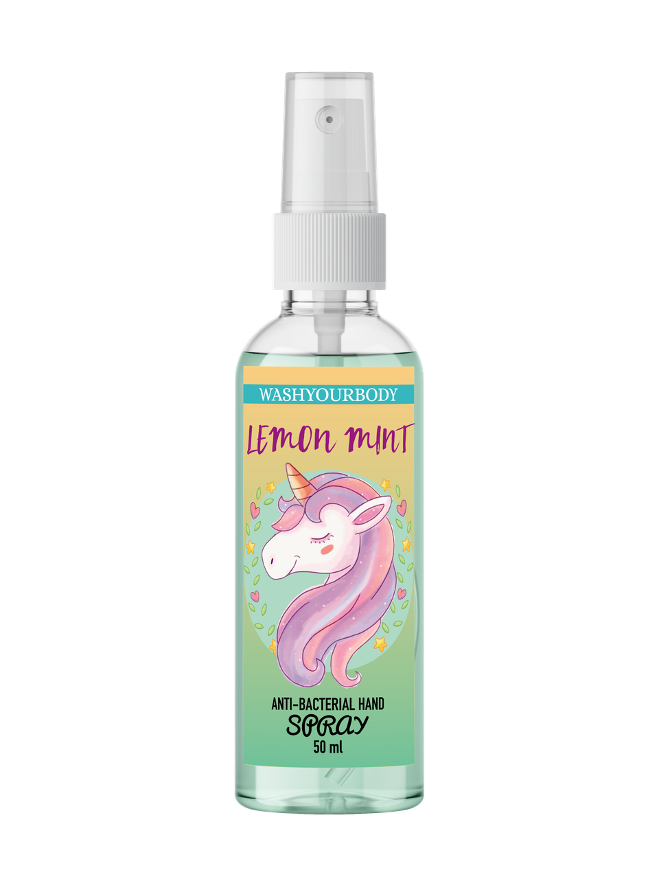 

Антибактериальный спрей для рук Wash Your Body Lemon Mint увлажняющий 50 мл