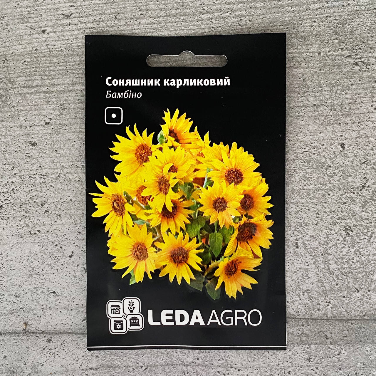 

Подсолнечник карликовый Бамбино 0,5 г семена пакетированные Leda Agro, Желтый