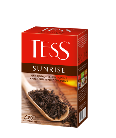 

Чай черный SUNRISE, 80г, "Tess", лист