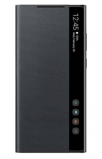 

Оригинальный чехол Samsung Clear View Cover Black для Galaxy Note 20 SM-N980, Черный