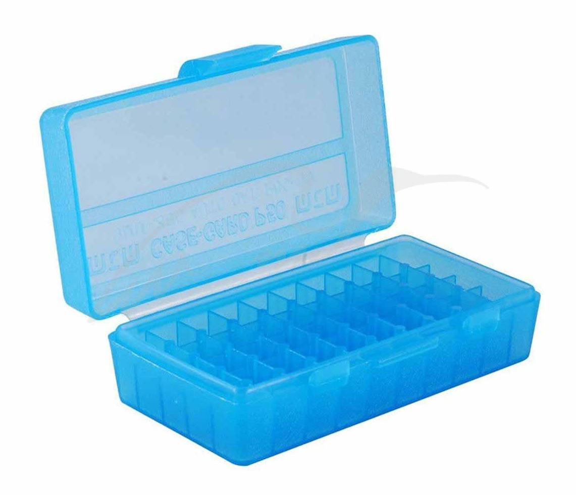 

Коробка для патронов MTM кал. 9мм; 380 ACP. Количество - 50 шт. Цвет - голубой