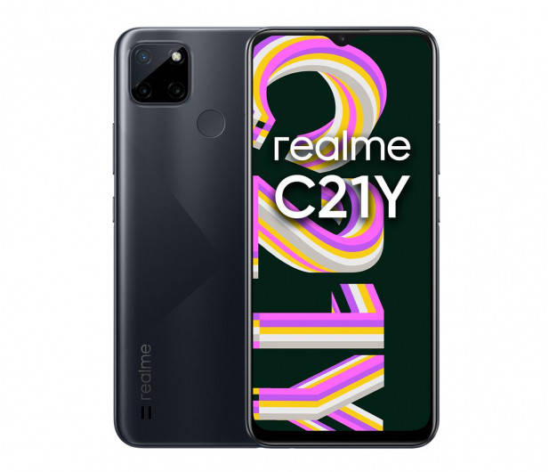 

Realme C21Y 4+64GB Cross Black RMX3263, Черный