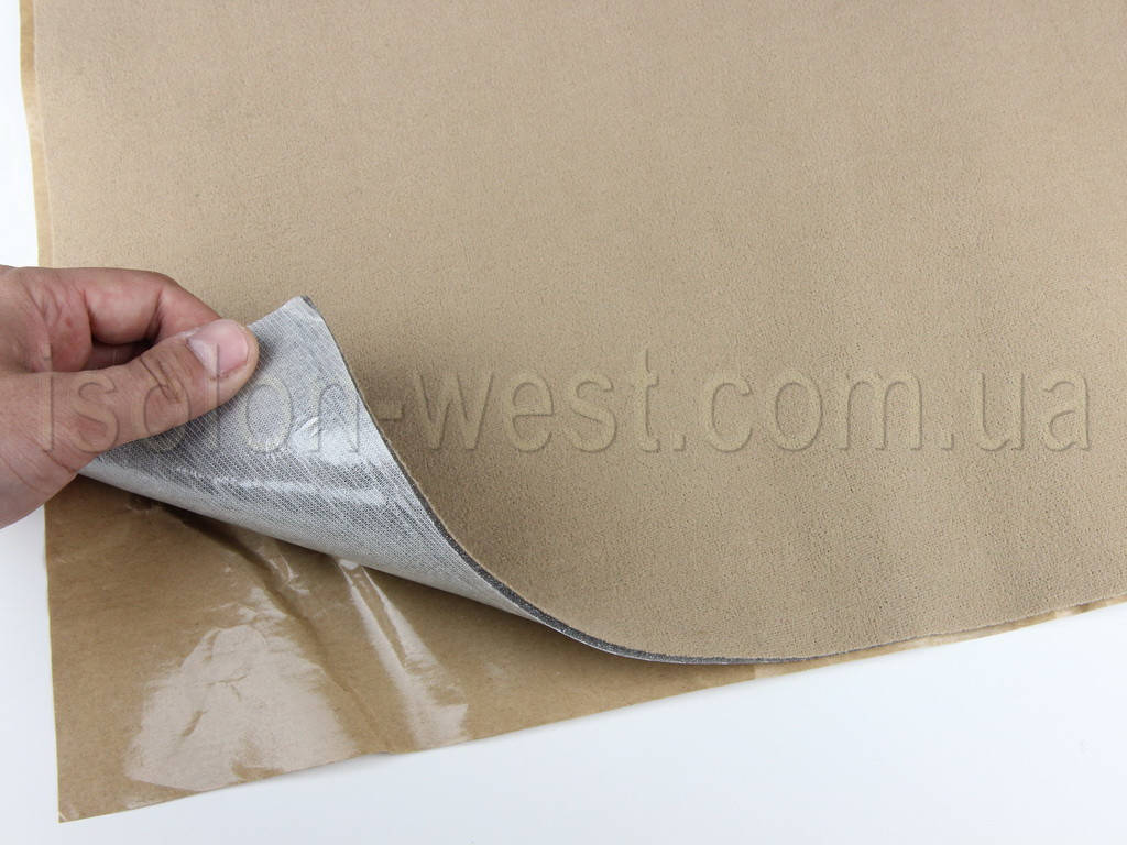 

Автовелюр самоклейка цвет бежевый Frota 11, на поролоне и сетке, лист 178х100см