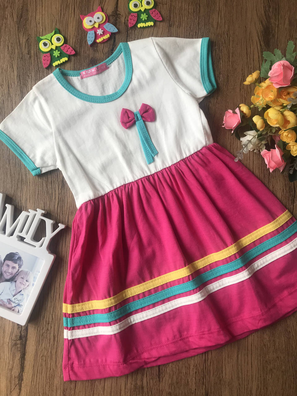 

Детское летнее хлопковое платье для девочки 92 см!!! Турция!!!, Белый