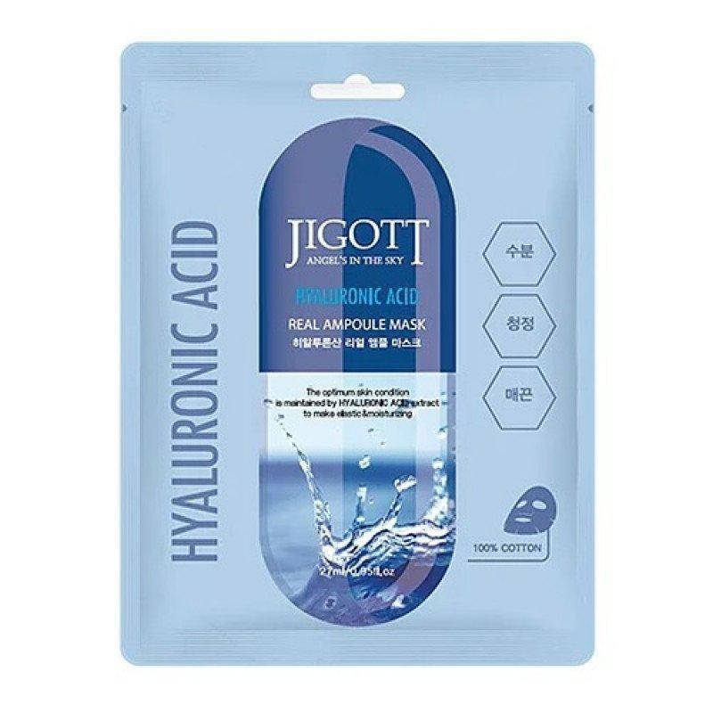 

Ампульная маска c гиалуроновой кислотой Jigott Hialuronic Acid Real Ampoule Mask