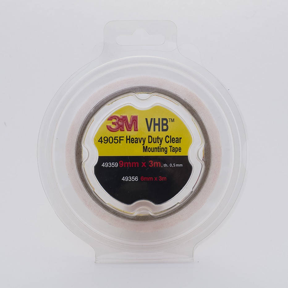 

Двусторонняя лента 3m VHB 9мм х 10м ,0.5мм толщина (арт.49359)