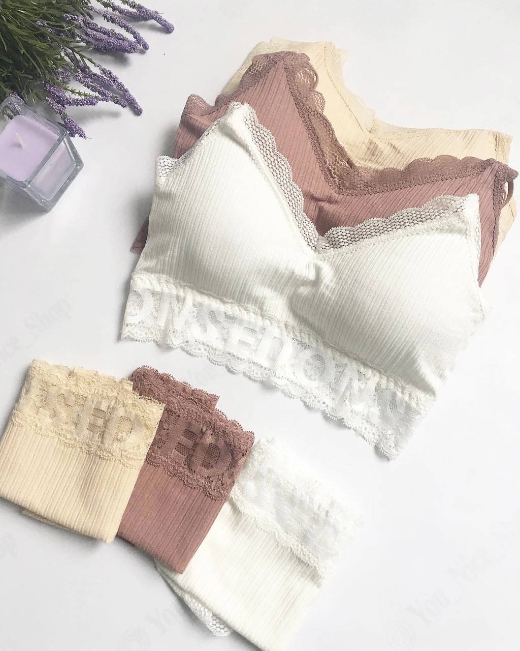 

Комплект женский, трусы и топ в рубчик, котон Терракот