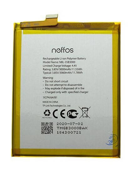 

Аккумулятор TP-Link NBL-35B3000 для Neffos C7, TP910A, TP910C оригинал