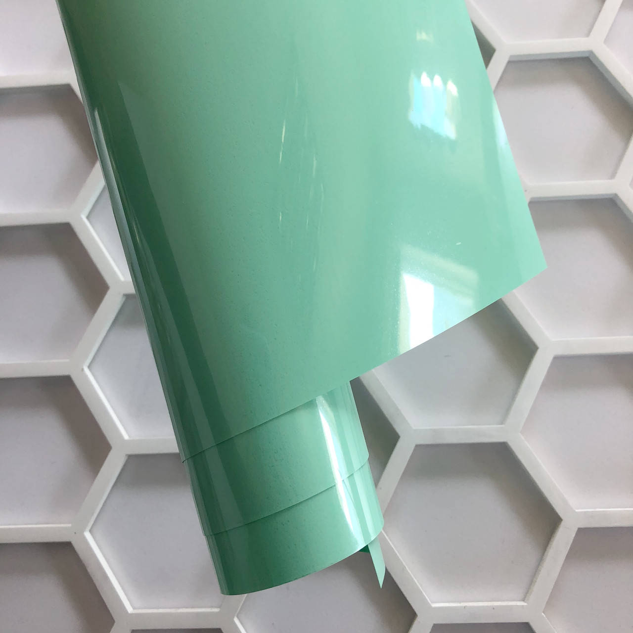 

Термотрансферна плівка - матова - м'ятна - 10х25 см