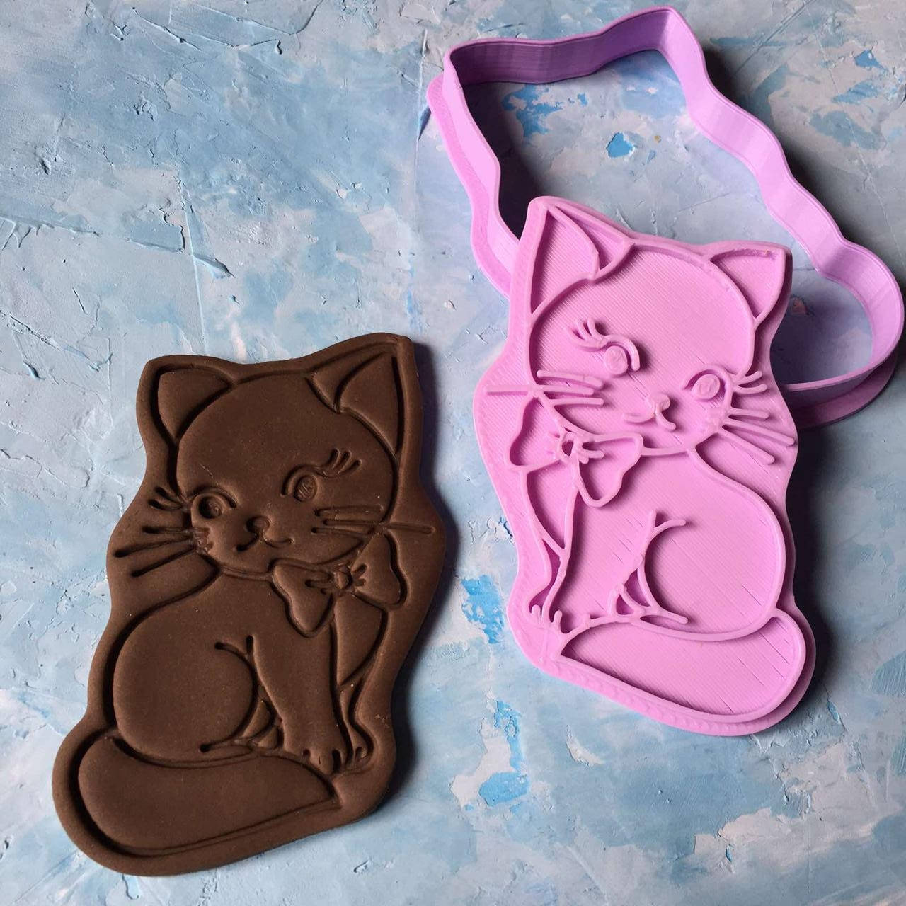 

Вирубка "Киця #1" / Вырубка - формочка для пряников "Кошечка #1"