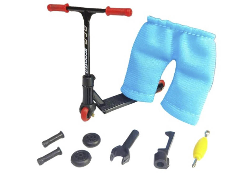 

Фингер Самокат для пальцев с аксессуарами и кейсом Черный