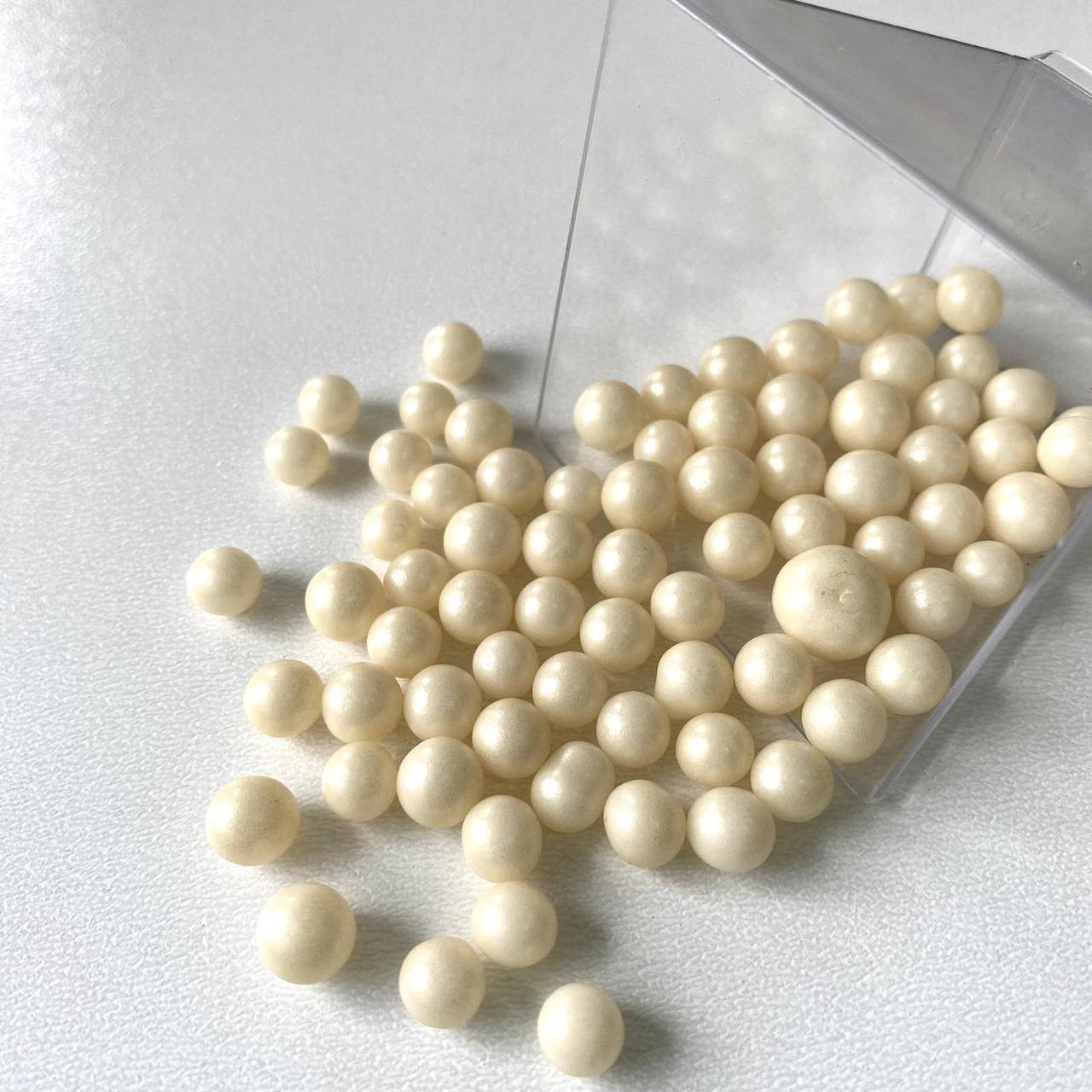 

Посыпка сахарная для кондитерских изделий Жемчуг бежевый, 7 мм, 20 г