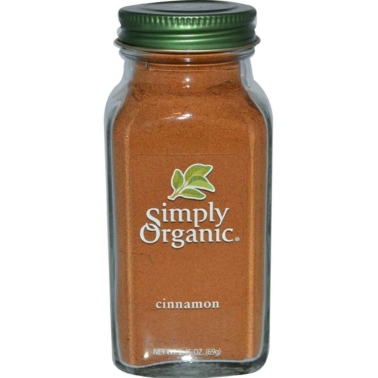 

Simply Organic, Корица, 2,45 унции (69 г)