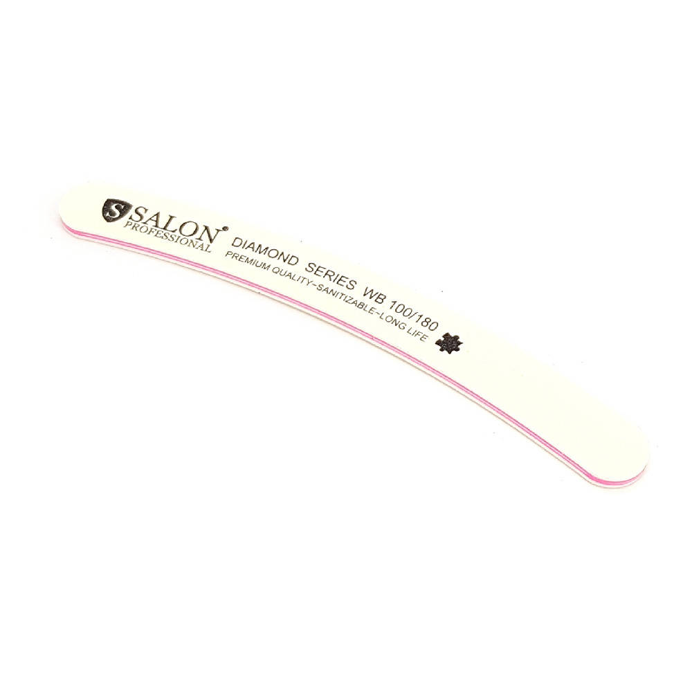 

Пилка для ногтей Salon Professional DIAMOND Series 100/180, банан