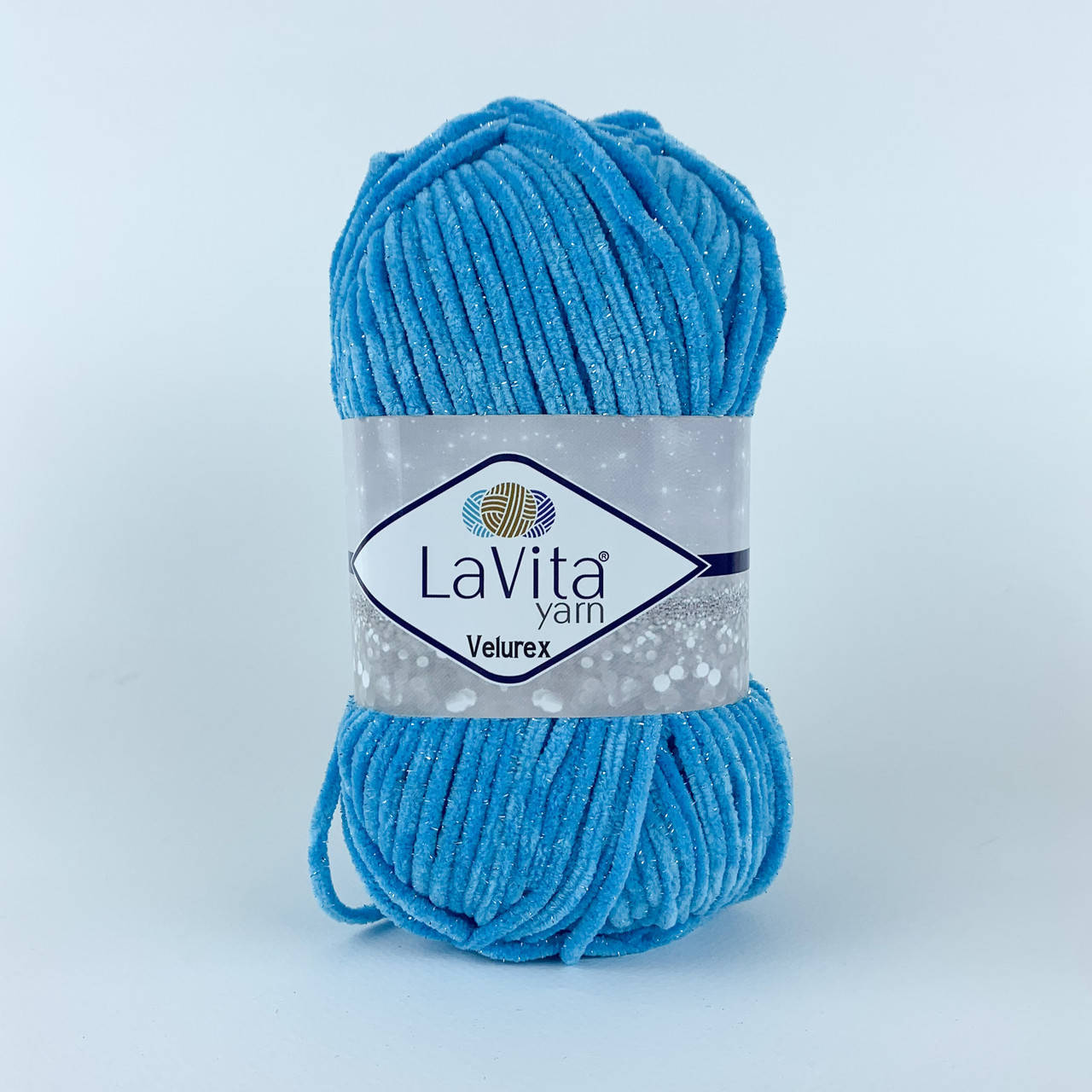 

Lavita yarn Velurex (Лавита ярн Велюрекс) № 5801 бирюза (Пряжа велюровая, нитки плюшевые), Бирюзовый