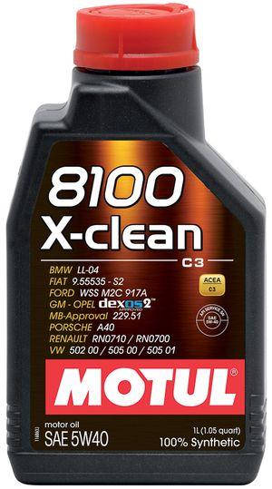 

Масло моторное Motul 8100 X-CLEAN SAE 5W40 / 1 литр, (854111 / 102786), original
