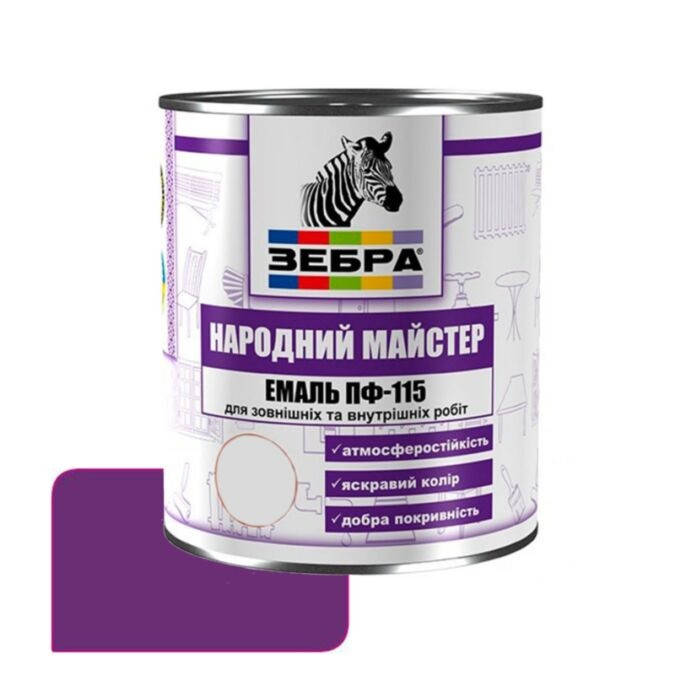 

Краска эмаль ПФ-115 Горная лаванда ЗЕБРА 572 (0,9кг)