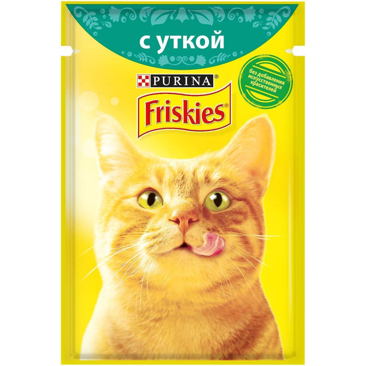 

Влажный корм для кошек Purina Friskies в подливе с уткой 85 г.
