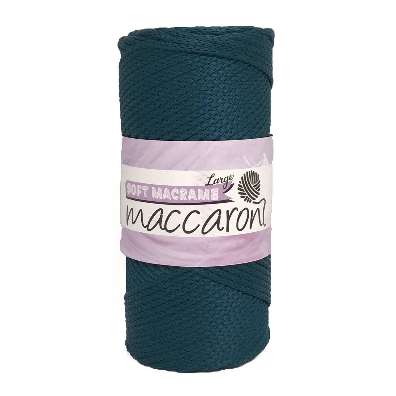 

Полиэфирный шнур Soft Macrame Large Maccaroni 3 мм ,морская волна, Синий